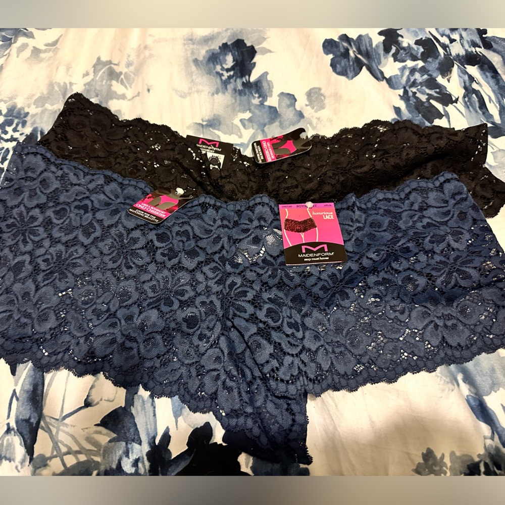 Maidenform boy shorts - NWT!! 2x - blue and black!